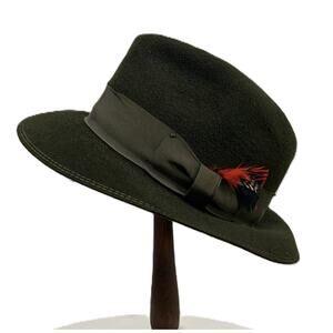 Vintage Dark Brown Fur Felt Bobby Lee Royal Fedora Hat Size Medium